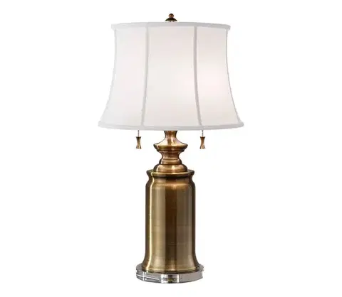 Lampy Elstead Feiss FE-STATEROOM-TL-BB - Stolná lampa STATEROOM 2xE27/60W/230V mosadz FE-STATEROOM-TL-BB