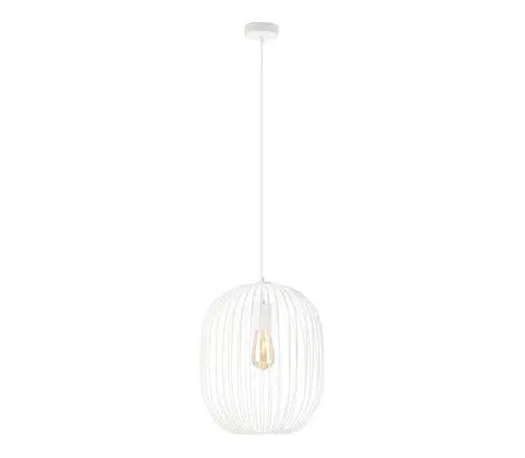 Svietidlá  Luster na lanku OVELLA 1xE27/15W/230V pr. 34 cm krémový W-KM 1368/1 SAND