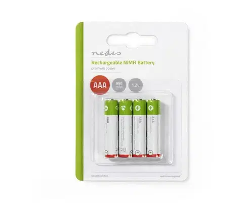 Predlžovacie káble  BANM9HR034B - 4 ks Nabíjacia batéria AAA Ni-MH/1.2V/950mAh BANM9HR034B