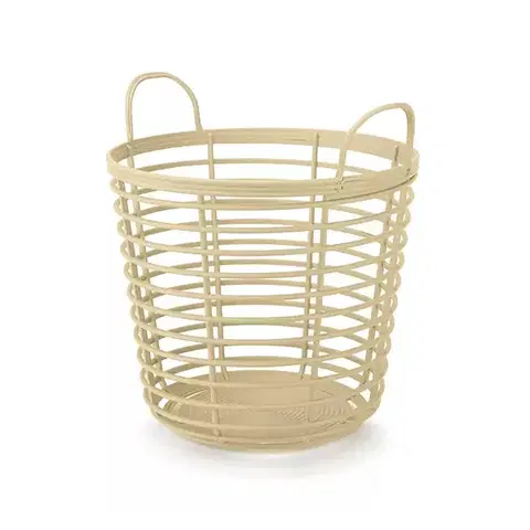 Úložné boxy NABBI IKPIR430 plastový univerzálny kôš s úchytkami 43 cm béžová
