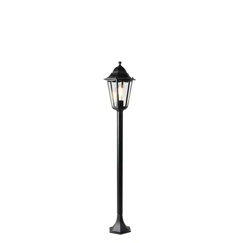 Vonkajšie svietidlá Inteligentný vonkajší stojaci lampáš čierny 120 cm vrátane WiFi ST64 - New Orleans