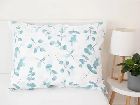 Obliečky MKLozkoviny.sk Obliečka Mako jersey 70×90 cm – Eukalyptus-  -