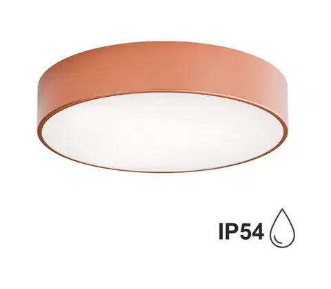 Svietidlá  Kúpeľňové stropné svietidlo so snímačom CLEO 3xE27/24W/230V pr. 40 cm medené IP54 5907623600165