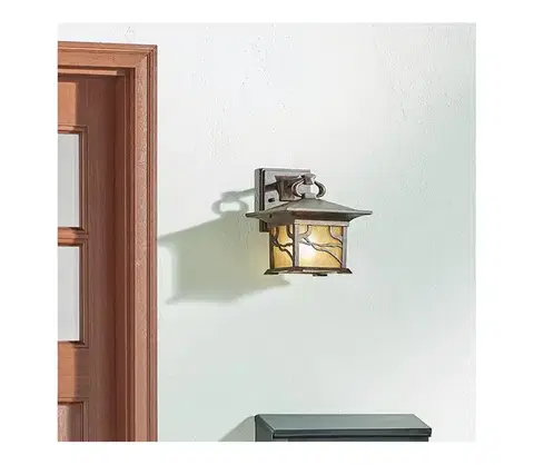 Svietidlá Elstead Quintiesse QN-MORRIS-M - Vonkajšia nástenná lampa MORRIS M 1xE27/60W/230V IP44 bronzová QN-MORRIS-M