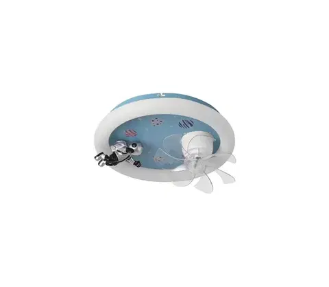Svietidlá Eurolamp Detské stmievateľné LED stropné svietidlo s látorom LED/48W/230V 3000/4000/6000K modré 300-25058