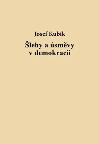 Eseje, úvahy, štúdie Šlehy a úsměvy v demokracii - Josef Kubík