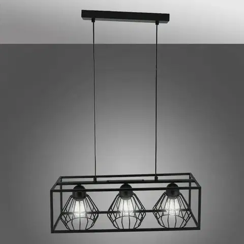 Moderné lampy do obývačky Závesné svietidlo Horus Košík 2901/Z-B-3 LW3