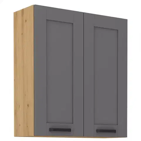 Kuchynské skrinky visiace Kuchynská skrinka Luna dustgrey/artisan 80G-90 2F