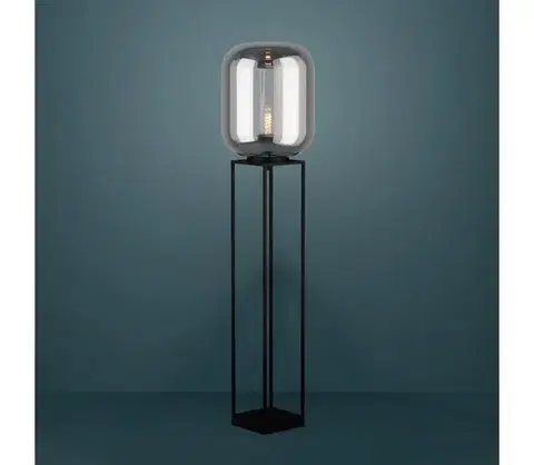 Lampy Eglo 39989 - Stojacia lampa BULCIAGO 1xE27/40W/230V dymová 39989