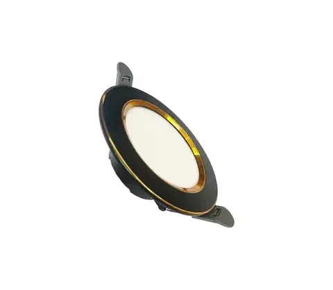 Svietidlá  LED Podhľadové svietidlo LED/7,5W/230V 4000K čierna/zlatá LDL321BG