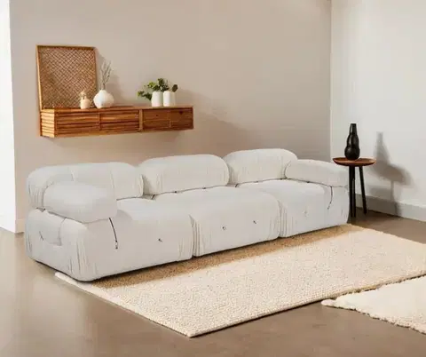 Pohovky a gauče Trojmiestna pohovka Bubble 3 Seater ( L1-O1-1R) V2 - Bouclette