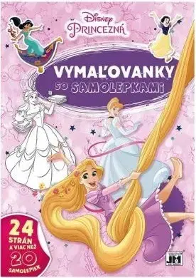 Nalepovačky, vystrihovačky, skladačky Vymaľovanky A4 - Princezné
