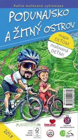 Voda, lyže, cyklo Maľovaná cyklomapa Podunajsko a Žitný ostrov deťom