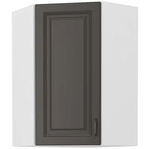 Kuchynské skrinky visiace Skrinka do kuchyne STILO GRAFIT/biely 60X60 GN-90 1F (45°)