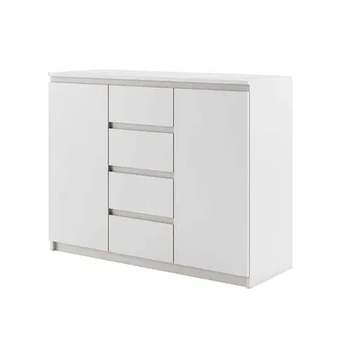 Komody a skrinky  IDEAL komoda 04, biela