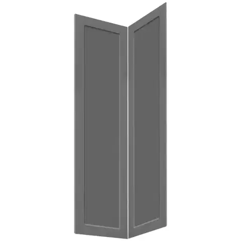 Kuchynské skrinky Čelo skrinky Luxeo F15-G60N2(100) rám dark grey