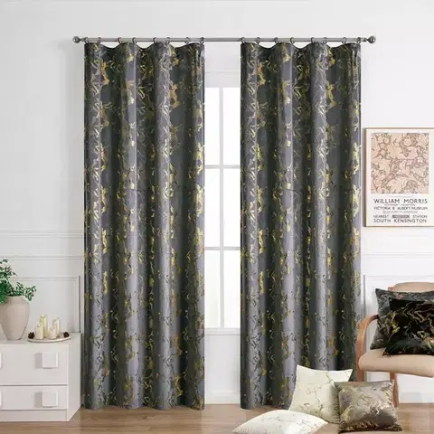 Závesy do spálne Záves na páske KLOE VET427/5/210GSM 140x250 cm  sivý