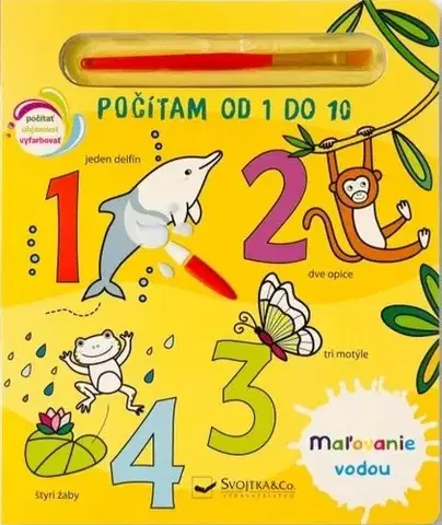 Pre deti a mládež - ostatné Maľovanie vodou - Počítam od 1 do 10