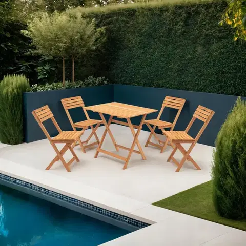 Jedálenské sety Garden Table & Chairs Set (5 Pieces) My004