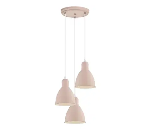 Svietidlá EGLO 49084 - Luster na lanku PRIDDY-P 3xE27/60W/230V 49084