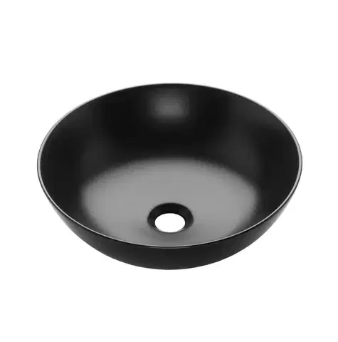 Umývadlá INVENA - Umývadlo na dosku DOKOS 39,5 cm, čierna pololesk CE-19-005-C