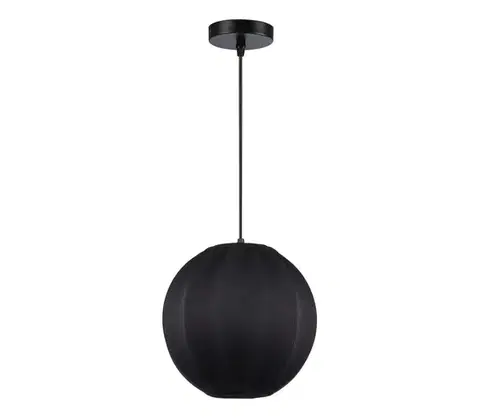 Svietidlá  Závesný luster DANA na lankách, 1xE27/15W/230V, priemer 25 cm, čierny ML1806