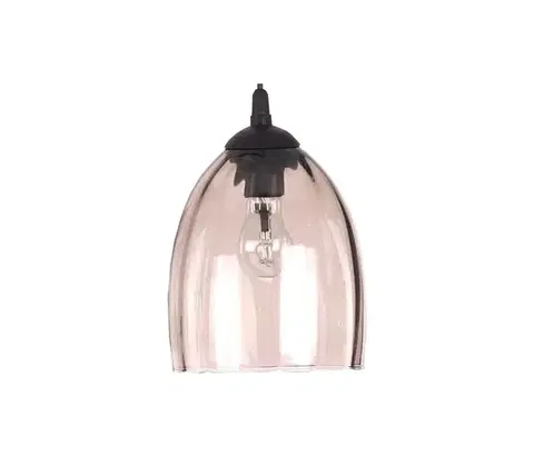 Lampy  Náhradné sklo k lustru E27, priemer 17 cm, dymovo-béžové 7393