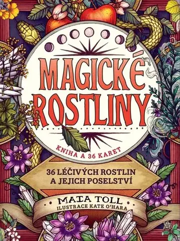 Veštenie, tarot, vykladacie karty Magické rostliny – 36 léčivých rostlin a jejich poselství (kniha a 36 karet) - Maia Toll,Eva Samih