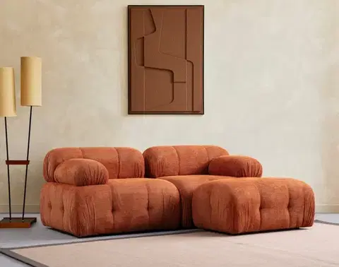 Sedacie súpravy Rohová sedacia súprava / Rohová pohovka Petite 2 - Orange
