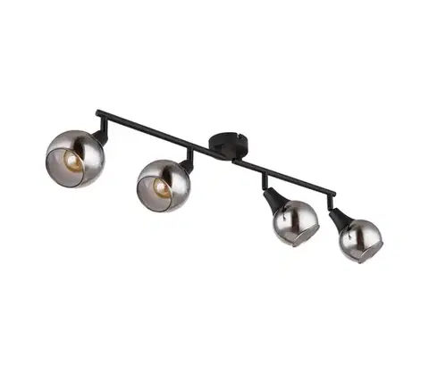 Svietidlá Globo 57904-4 - Bodové svietidlo GLYPTAR 4xE14/40W/230V čierna 57904-4