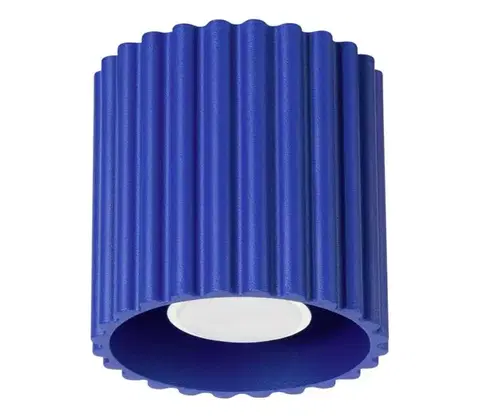 Svietidlá   SL.1809 - Bodové svietidlo AURA 1xGU10/10W/230V 10 cm modré SL.1809