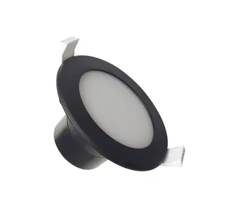 Svietidlá  LED Kúpeľňové podhľadové svietidlo LED/7W/230V 4000K čierna IP44 LDL153/B