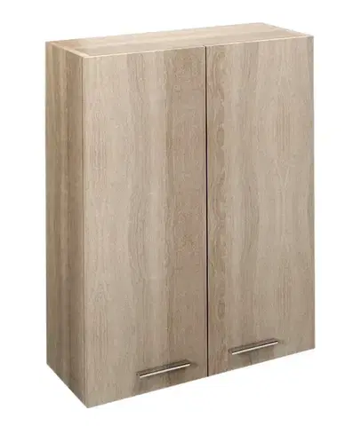 Kúpeľňový nábytok AQUALINE - ZOJA/KERAMIA FRESH skrinka horná 50x76x23cm, dub platin 51304