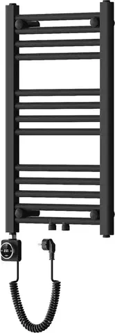 Radiátory do kúpeľne MEXEN/S - Mars radiátor + vykurovacia tyč 700 x 400 mm, 300 W, čierna W110-0700-400-6300-70