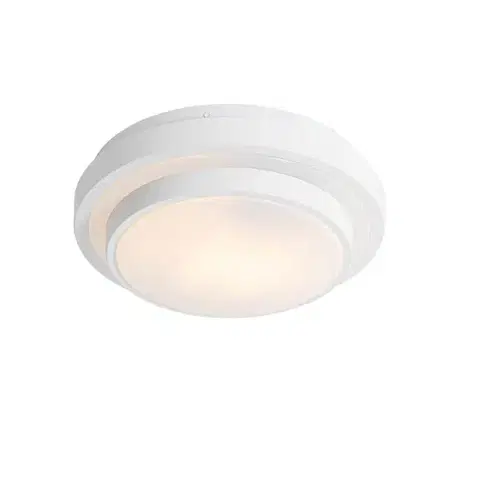Stropné osvetlenie Moderné stropné svietidlo biele 25 cm IP44 - Walden
