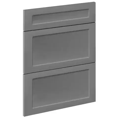 Kuchynské skrinky Čelo skrinky Luxeo F15-D60S3-AX rám dark grey