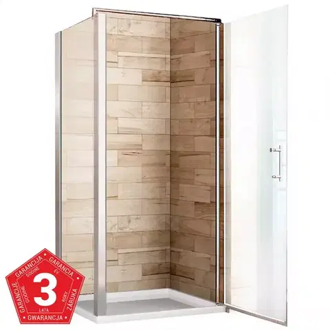 Sprchové kúty Sprchový kút Atena 80x80x190 chróm