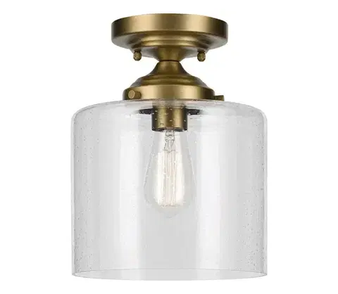 Svietidlá Elstead Kichler KL-WINSLOW-SF-NBR-Strop. svietidlo WINSLOW 1xE27/60W/230V pr.21,6cm mosadz KL-WINSLOW-SF-NBR