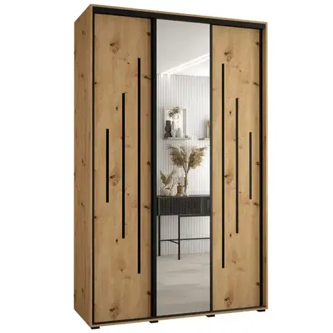 Šatníkové skrine Skriňa 45 Canaris 13 160 artisan/čierna
