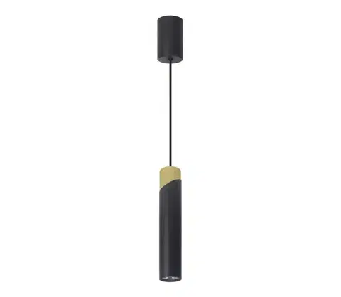 Svietidlá  Luster na lanku NEO 1xGU10/8W/230V čierna/zlatá ML0284