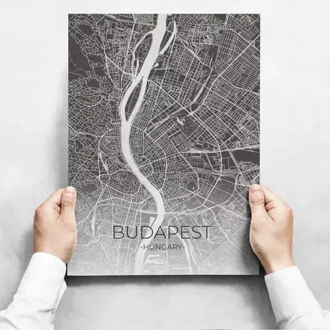 Moderné obrazy Obrazy na stenu - Map Of Budapest