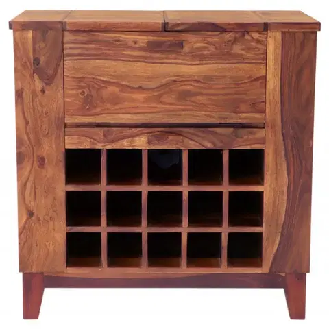 Barové stolíky Barová skriňa Kali 90x90x45 indický masív palisander