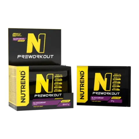 Pre-workouty NUTREND N1 Pre-Workout čierne ríbezle