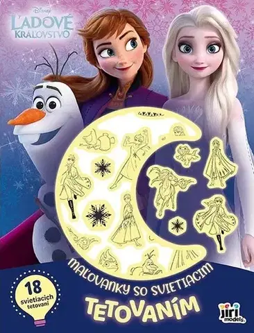 Pre deti a mládež - ostatné Maľovanky so svietiacim tetovaním - Ľadové Kráľovstvo