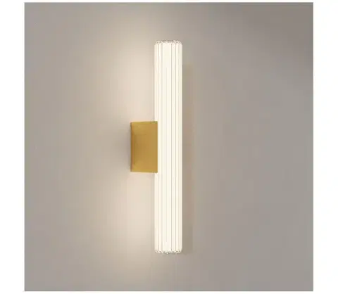 Svietidlá Light Prestige LED kúpeľňové osvetlenie na zrkadlo LINEA LED/8W/230V 3000/4000/6000K IP44 45 cm zlaté LP-0510/1W-45 GD