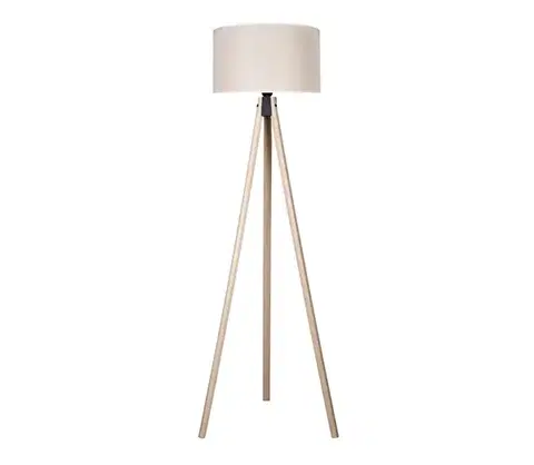 Lampy  - Stojacia lampa 1xE27/60W/230V pr. 44 cm krémová/béžová AS0463+DU82658