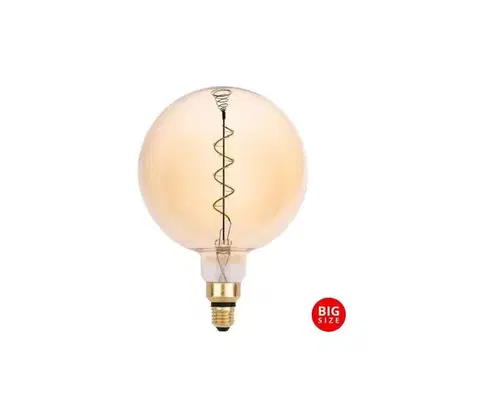 LED osvetlenie  LED Žiarovka FILAMENT SPIRAL VINTAGE G200 E27/4W/230V 2000K ZSF115