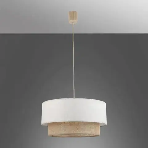 Lampy do obývačky Luster DUO 11749 MINI JUTA LINEN 1XE27