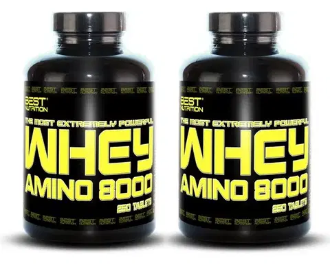 Komplexné aminokyseliny 1+1 Zadarmo: Amino Whey 8000 od Best Nutrition 250 tbl. + 250 tbl.