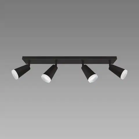 Lampy do obývačky Stropné bodové svietidlo SANA GU10 4L BLACK 04148 LS4